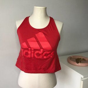 Adidas Sport ID Cotton Cropped Racerback Tank Top